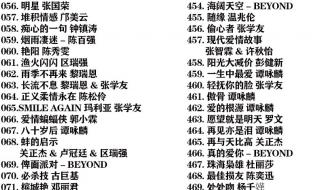 经典粤语老歌500首